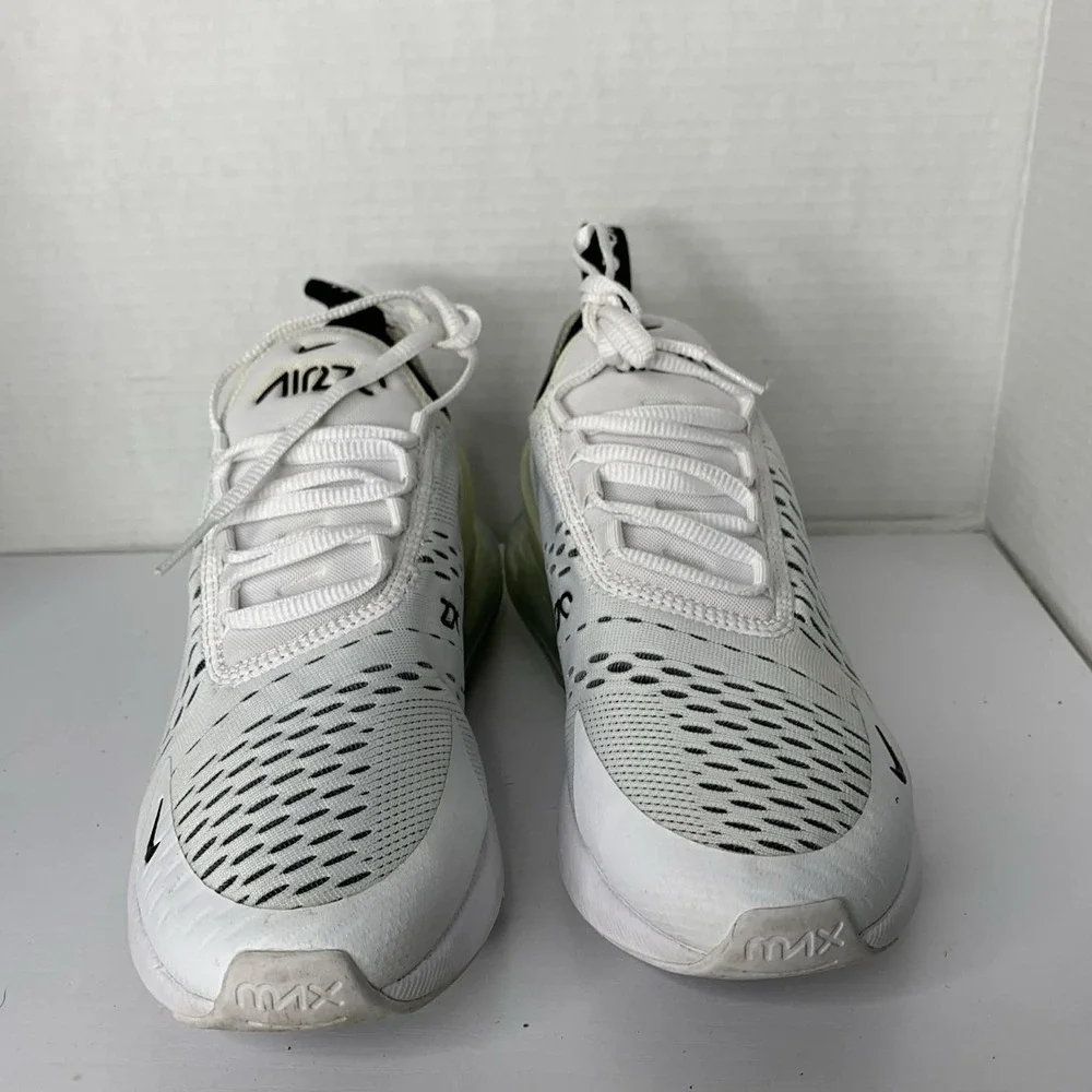 Women's Size 8- Nike Air Max 270 White Black Running Shoes AH6789-100 - Picture 2 of 7